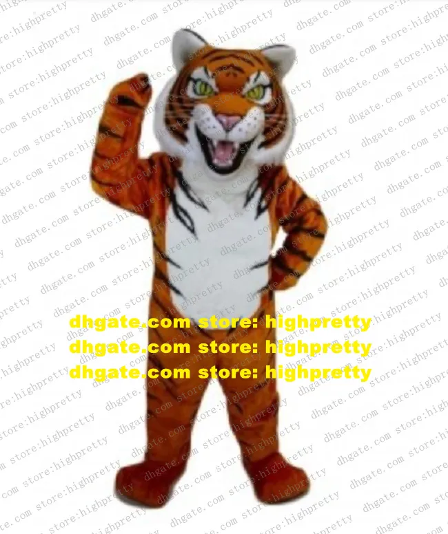 Costume della mascotte della tigre marrone Personaggio dei cartoni animati per adulti Vestito completo Costumi anime Attività della comunità zz7602