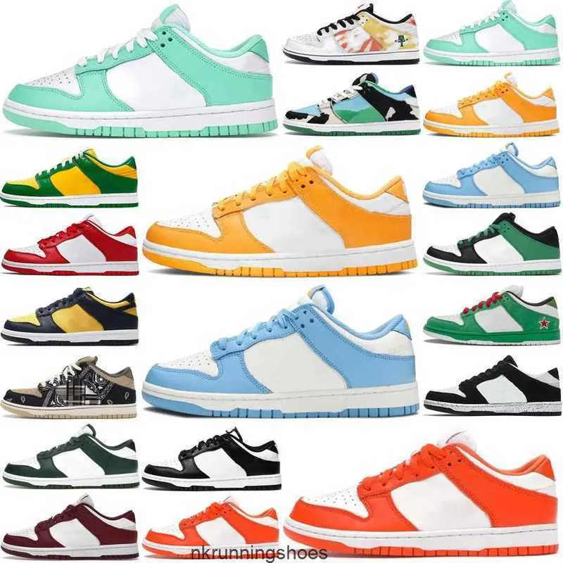 UNC Lows Lässige Laufschuhe für Männer Frauen Panda-Turnschuhe Syracuse Grey Fog University Red Varsity Green Sporttrainer 36-45