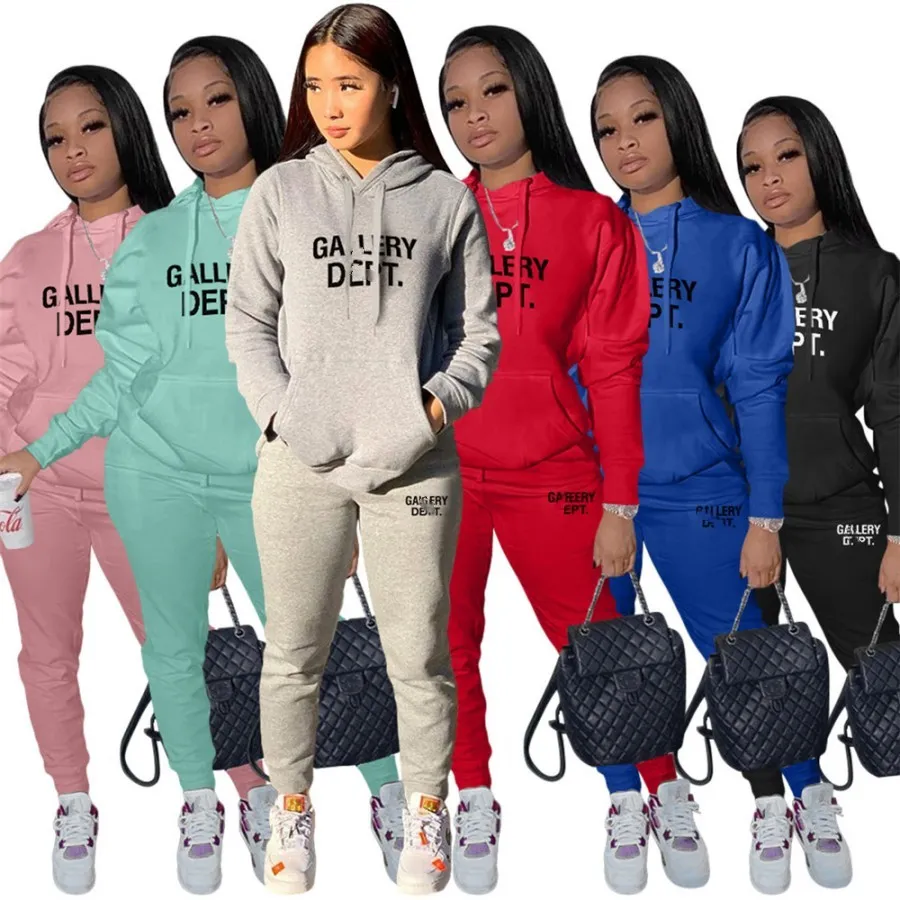 Designer Brand Jogging Suits Women Tracksuits letter print 2 Piece Sets 3XL Long Sleeve Sweatsuits hoodies pants Outfits Sportswear Fall Winter femme Clothes 8876-1