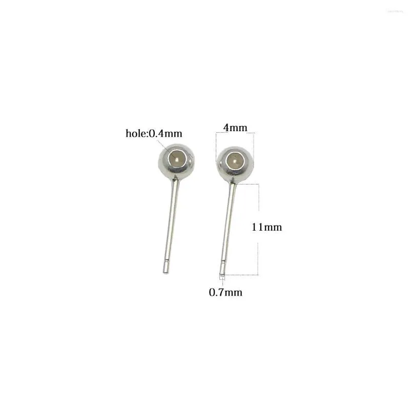 Boucles d'oreilles à tige en argent Sterling 925, perles pour la fabrication de bijoux à faire soi-même, 37499