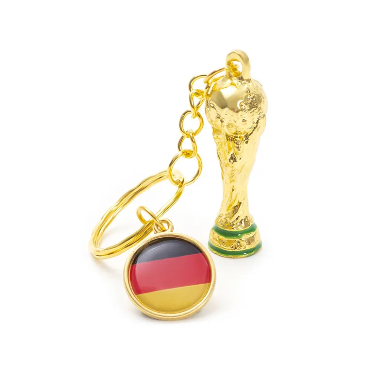 الجملة كرة القدم تذكارية المفاتيح جائزة كأس العالم مباراة مفتاح سلسلة حقيبة ظهر زينة لعبة هدية خاصة