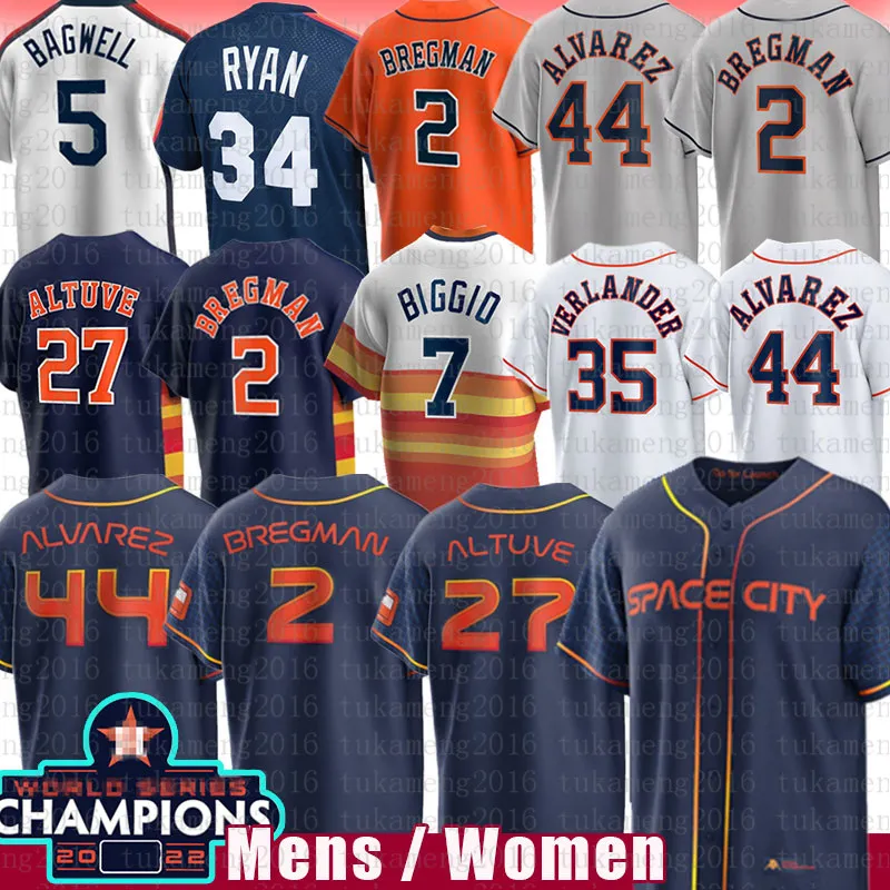 27 Jose Altuve Alex Bregman Houston basebolltröja Astros Yordan Alvarez Craig Biggio Kyle Tucker Justin Verlander Yuli Gurriel Jeremy Pena Jeff Bagwell McCormick