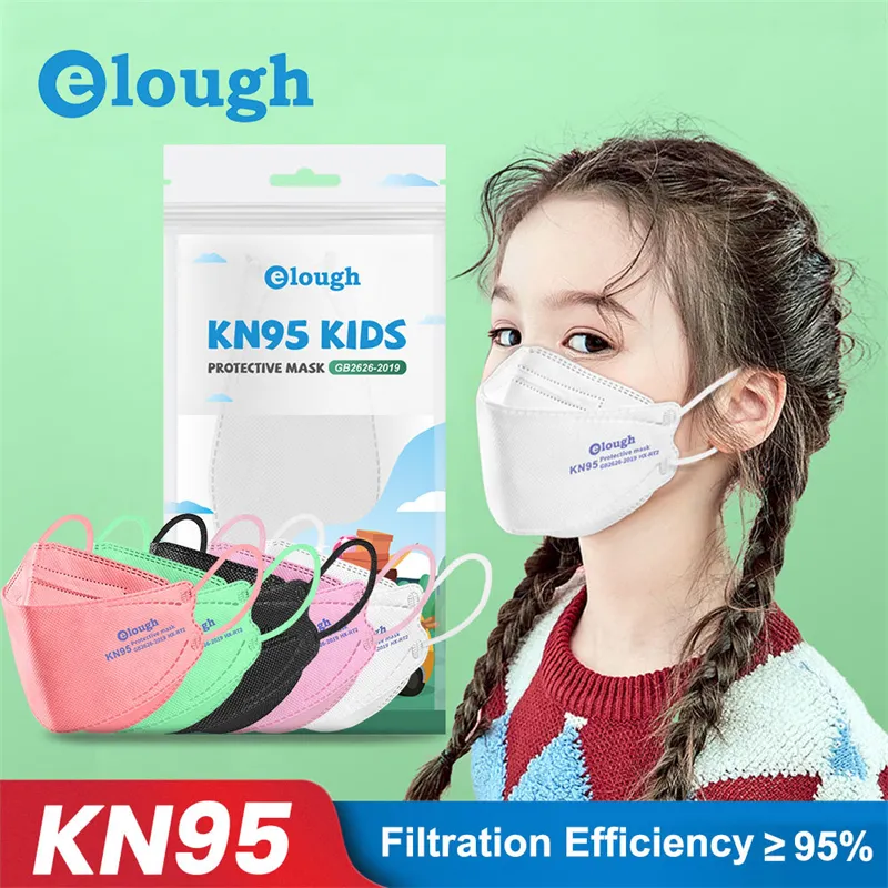 Masque pour enfants en forme de poisson KN95 Code de pulvérisation Code de saule 4d Protection de raccord tridimensionnel et prévention de la poussière