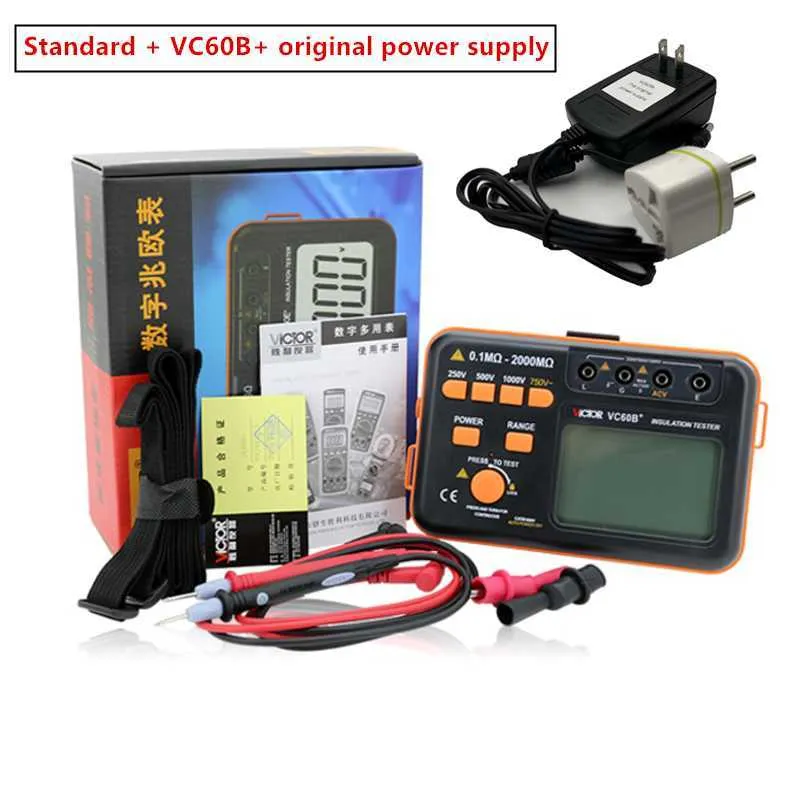 Wholesale Victor VC60B Digital Insulation Resistance Tester Digital