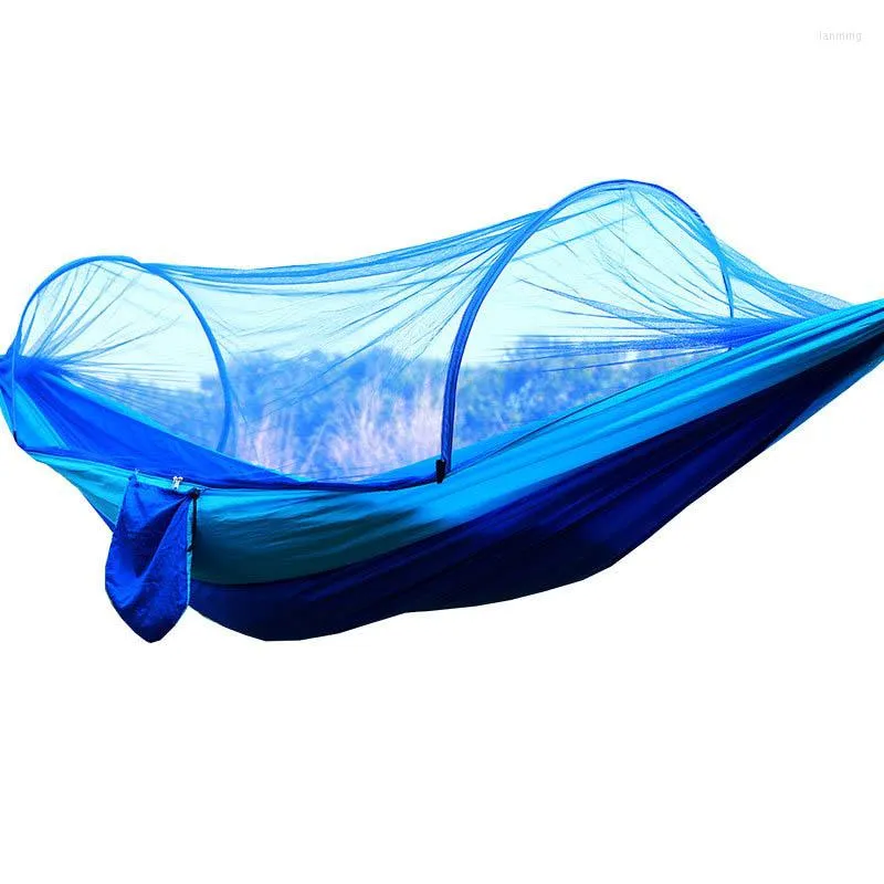 Hammocks de tecido portátil extra de tecido portátil líquido de camping hammk