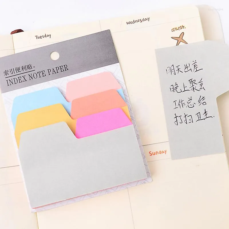 Colors 90 Sheets Writable Index Note Paper Sticky Notes Memo Pad Stationery Office Accessory School Supplies