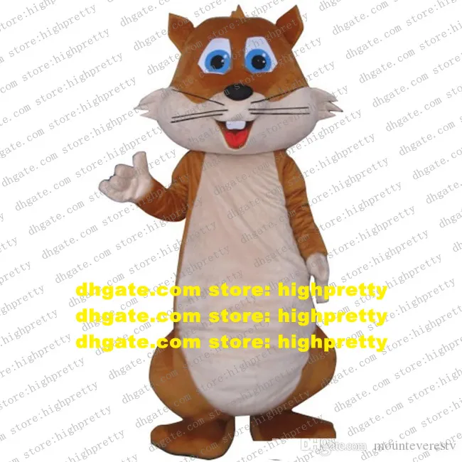 Brown Big Tail Squirrel Mascot Costume Adult Cartoon Character Outfit Suit Performn ACTING Upacara Penutupan zz7968
