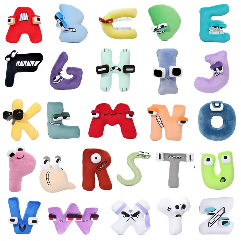 Venda ABCD Lore Alphabet Lore Plexh For Kid 26 Letra Do Alfabeto Cartons  Educational PLUSHIES Toy Christmas Halloween Presente De $16,73