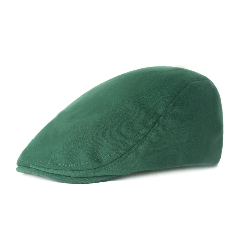 Couleur unie Simple feutre casquette à visière femmes hommes automne gavroche casquette papa loisirs béret casquettes hiver chaud vert avance chapeaux