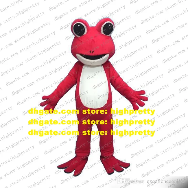 Red Frog Mascot Costume Adult Cartoon Strój postaci pozew o reklamę Etykieta Promocja dzięki uprzejmości ZZ7912