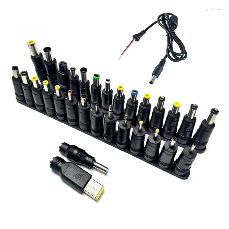 إكسسوارات الإضاءة 31pcs الموصلات العالمية محول إمدادات الطاقة المحمول AC DC Jack Male Female Close Charger Conversion Conversion Connector