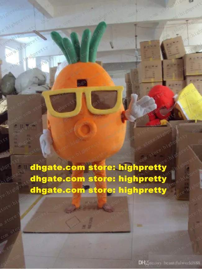 Glasses Of Carrots Mascot Costume Adult Cartoon Character Outfit Suit Festivals And Holidays Gifts And Souvenirs zz7863