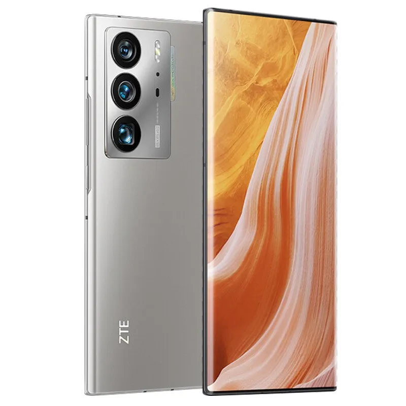 Original Vivo ZTE Axon 40 Ultra 5G Mobiltelefon 12 GB RAM 256 GB ROM Snapdragon 8 Gen1 64.0MP NFC 5000mAh Android 6.8 "Full krökt skärmfingeravtryck ID FACE SMART COLTONE Telefon