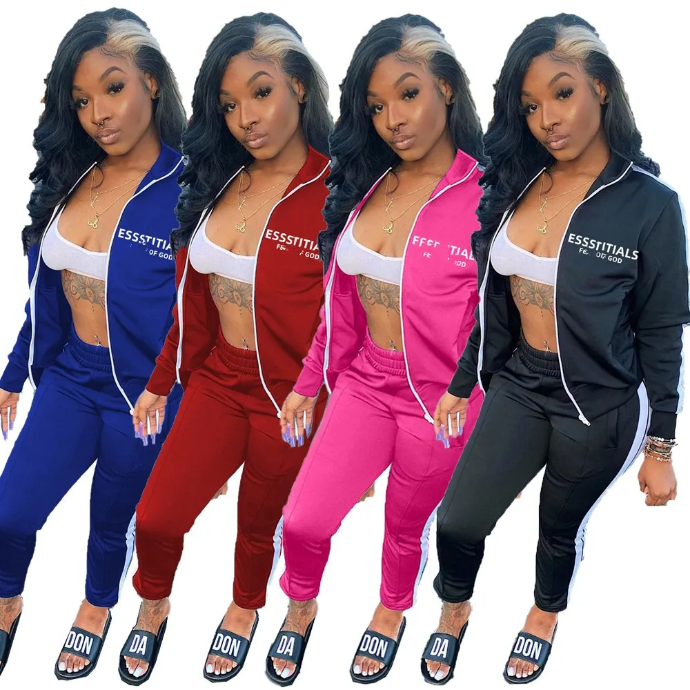 2024 Designer Brand Women Tracksuits Jogging Suits Letter Print Two 2 Piece Set Long Sleeve Sweatsuit Outfits Sportswear Jacket Pants Fall Winter Clothes 8882-0