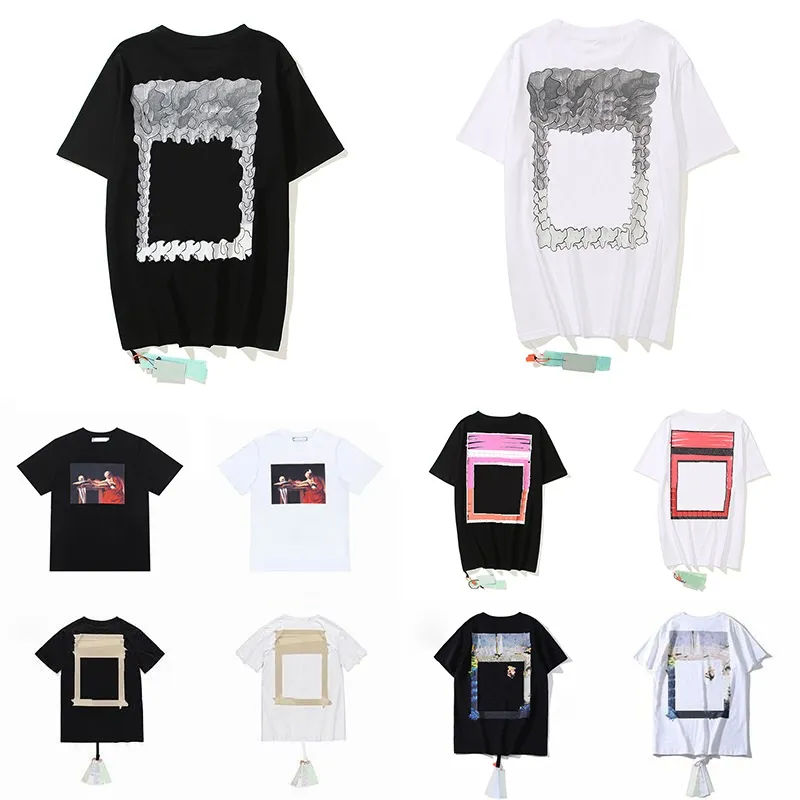 Men's T-Shirts Summer Designers Loose Oversize Of Tees Women's Fashion White Tops Man S Luxury Clothing High Street Shorts Sleeve Clothes