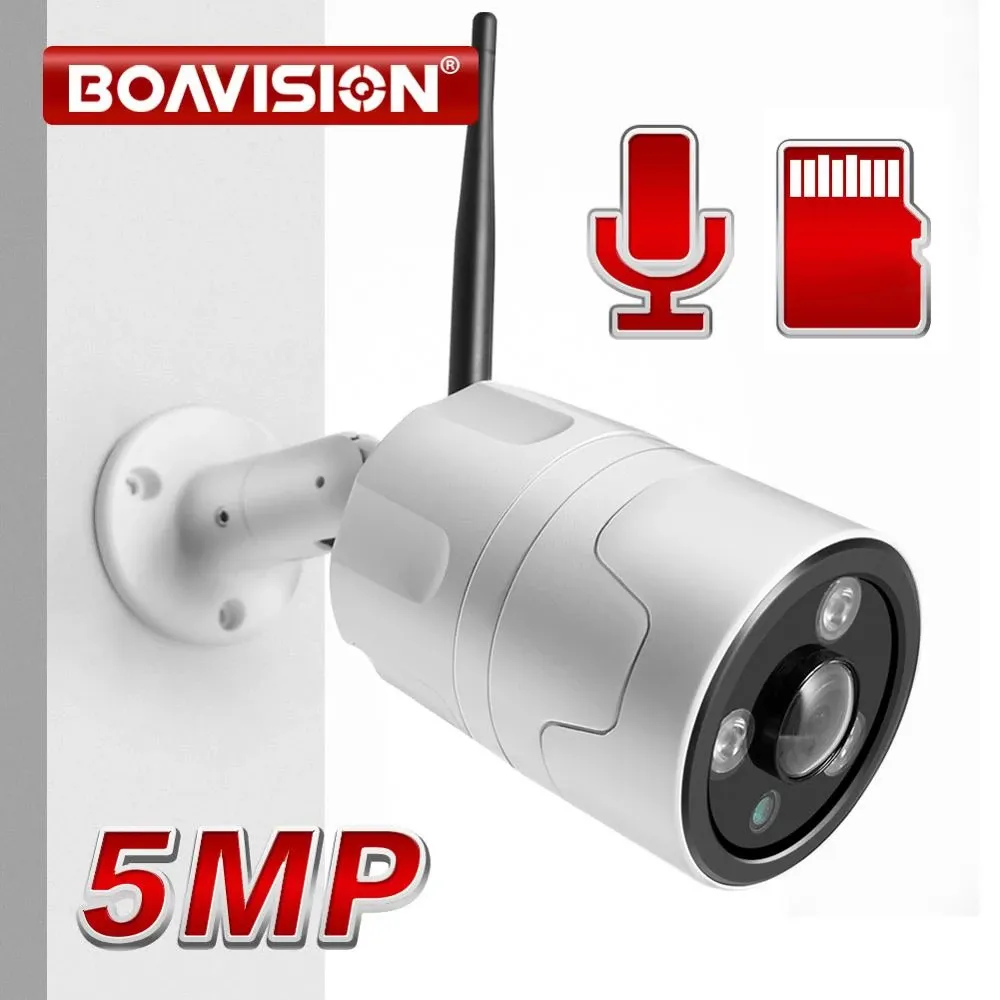 Caméras dôme HD 1080P 5MP Bullet IP WIFI Sécurité sans fil CCTV Fisheye Objectif 180 degrés Vue IR 20M Extérieur P2P APP CamHipro 221108