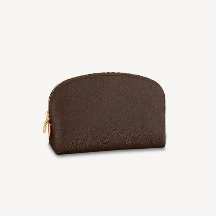 designer de luxo shell bolsa cosmética bolsas de maquiagem letras borwn mini bolsa estojos de higiene pessoal bolsa bolsa clássica de viagem