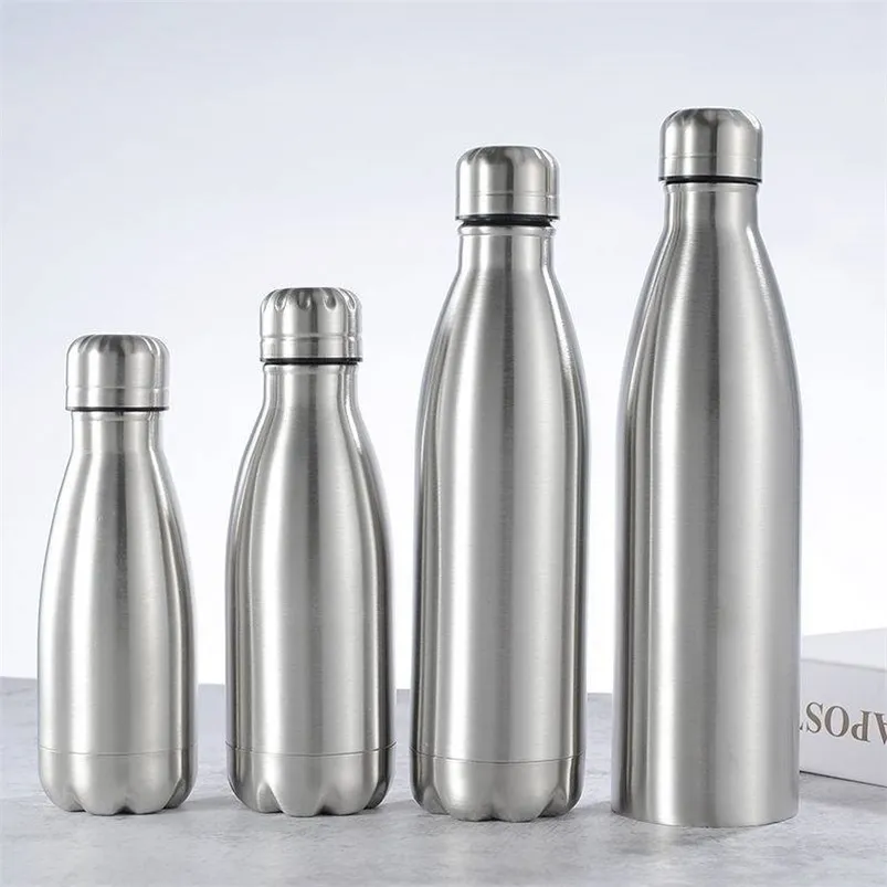 Bouteilles d'eau en acier inoxydable 12 oz 17oz 26oz 35 oz thermos sportifs isolés Goings froid pendant 24 heures et 12 221109