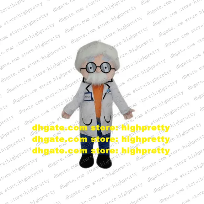 Professor Scholar Learned man Mascot Costume Adult Cartoon Character Outfit Group Photo Opening Gifts Celebration zz7881