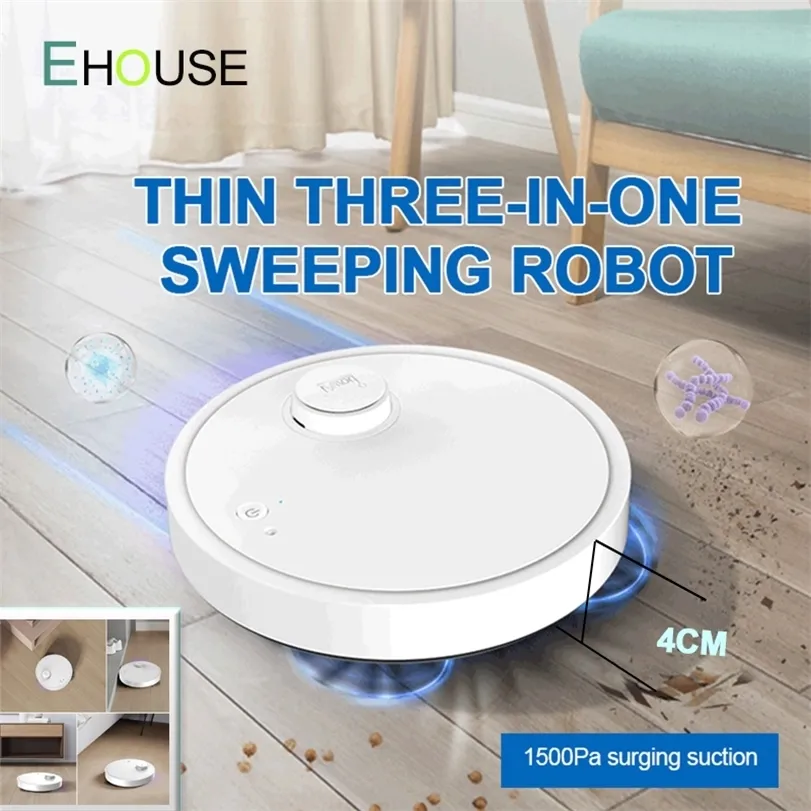 Smart Home Control Other Home Garden Intelligent Sweeping Robot Automatic USB Charging Multifunction Vacuum Wireless Floor Cleaner Dry Wet Cleaning 3in1 for