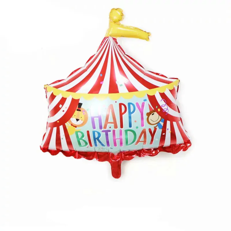 Christmas Party Supplies Rainbow Colorful Balloon Circus Decoration Set Carnival Birthday Balloon Arrangement