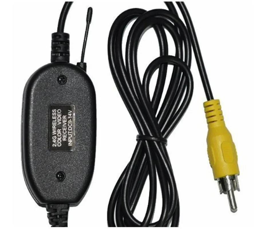 Kit émetteur-récepteur vidéo couleur sans fil 12V, pour moniteur de voiture, caméra de recul, sauvegarde inversée