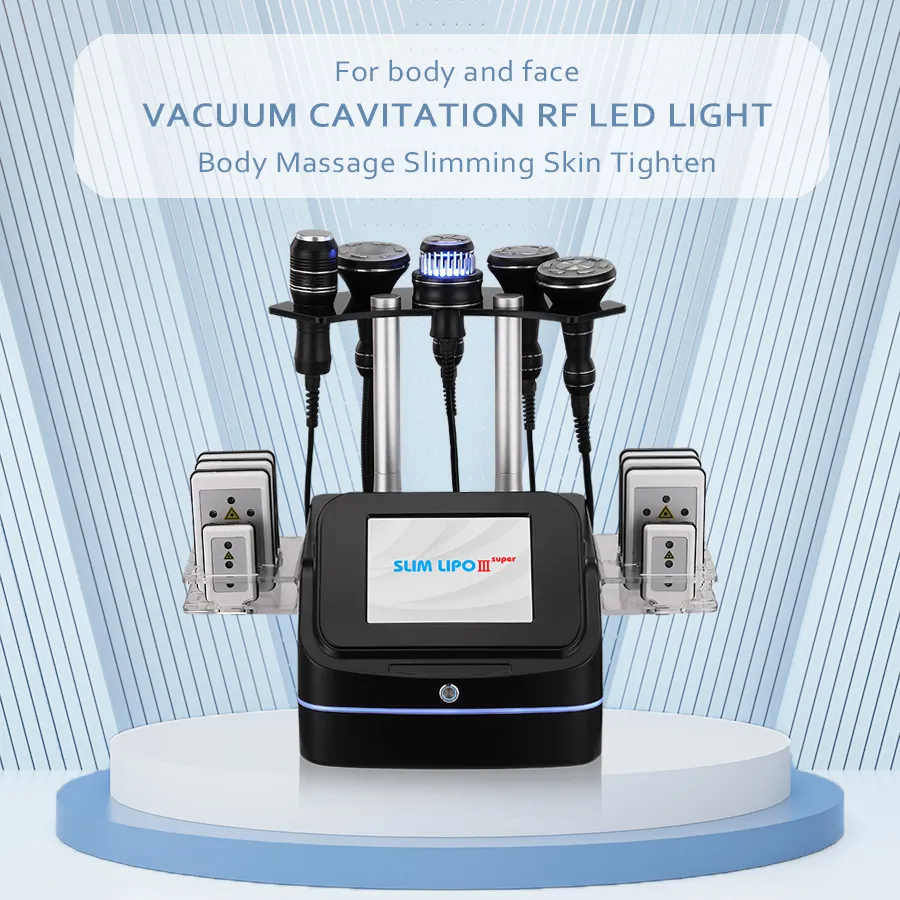 Rf Vacuum 40k Ultrasonic Cavitation Liposuction Slimming Beauty Machine Radio Frequency Enhance Blood Circulation