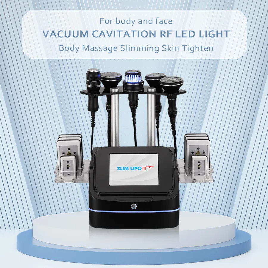 Body Shaper Vacuum Massage Machine för cellulitreduktion 40K Cavitation Slimming Machine Lipo Laser Skin Draw Draw