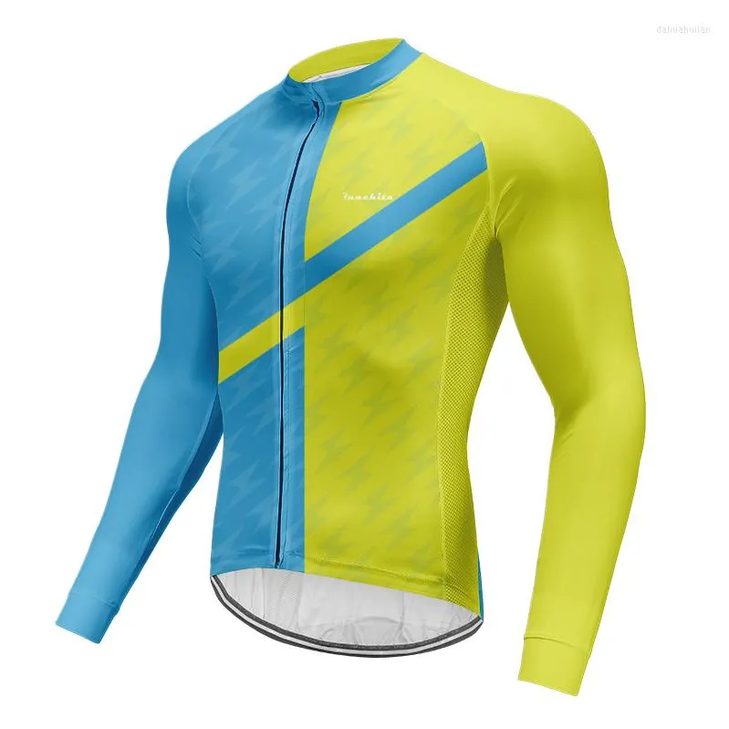 Gacche da corsa Runchita Runchita Long Cylersey Jersey Spring/Autunno maschi ropa ciclismo bici abiti da biciclette