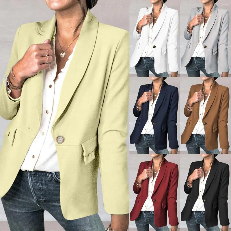 Women's Suits Womens Double Breasted Blazers Casual Long Sleeve Open Front Blazer Jackets Work Sequin Trench Coat For Women