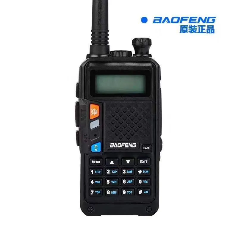 الأصلي Baofeng BF-UVB3 Plus Walkie Talkie 5W High Power UHF/VHF Dual Band 10km Range Thickenbattery Walkie Talkie Mode Mode