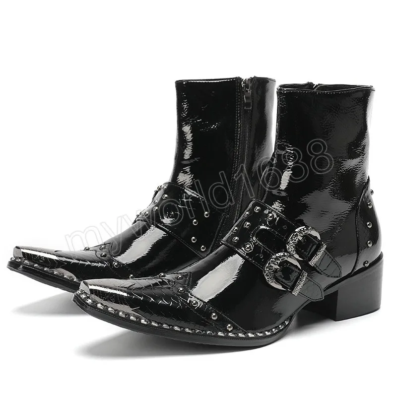 Men's pointed toe ankle hotsell boots