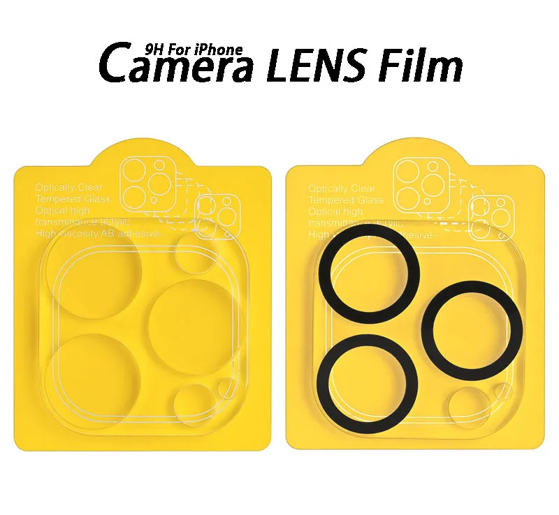 Film de protection d'écran pour objectif d'appareil photo, pour iPhone 14 Plus Pro Max 9H, verre trempé 11 12 13, Mini étui de protection pour objectif arrière