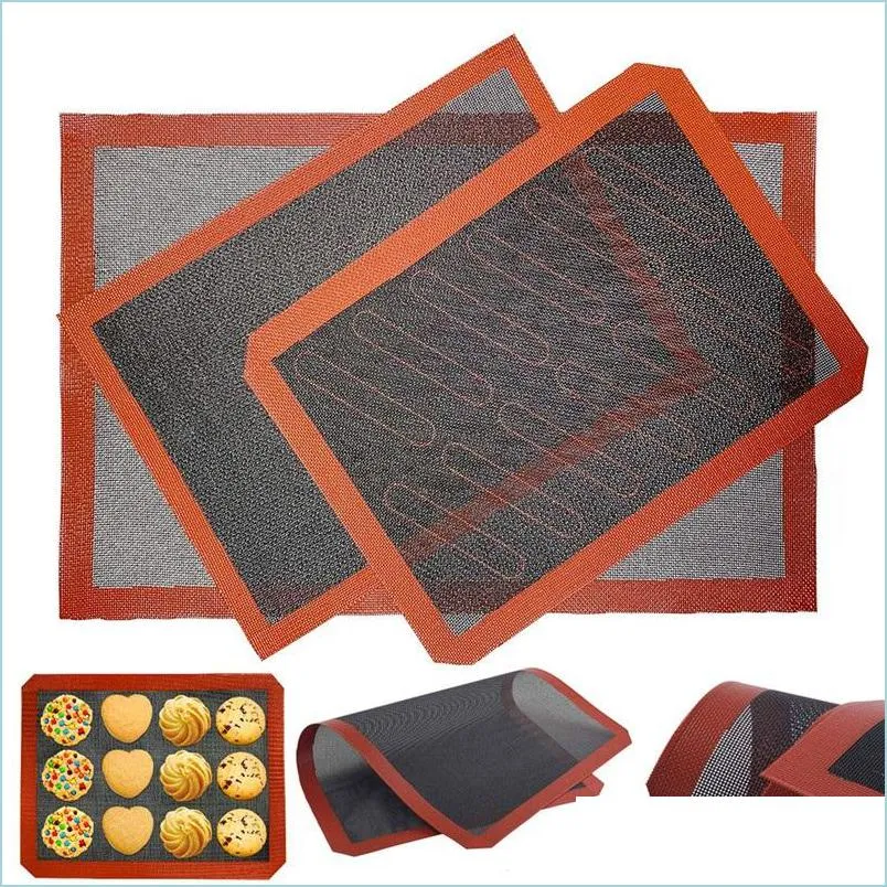 Altro Bakeware BBQ Sile Mat Cottura antiaderente Resistente alle alte temperature Aron Cake Forno Pad Drop Delivery Home Garden Cucina Sala da pranzo B Dhjmo