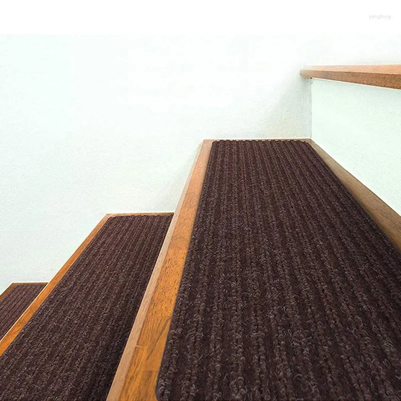 Teppiche Treppenstufen-Teppichmatten, selbstklebende Bodenmatte, weiche Trittstufe, rutschfeste Unterlage, Schutzteppich, Haushaltsabdeckung, Heimdekoration