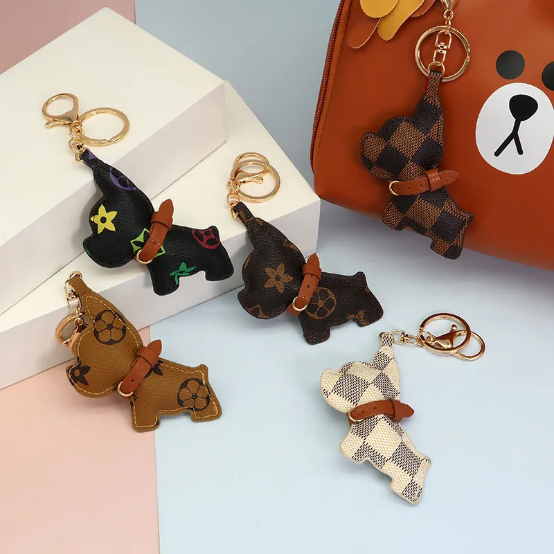 Puppy Key Chain Pendants Accessoires Cléchains mignons Sac à dos Hanging Ornements Fashion Lanyards