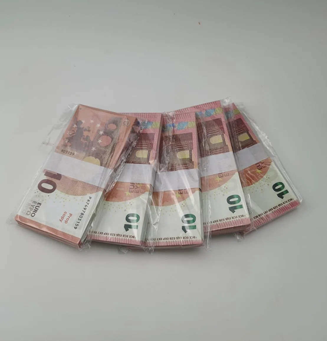 Articoli per feste Banconote in denaro finto 10 20 50 100 200 500 euro  Oggetti di scena realistici per bar giocattolo Copia valuta Soldi finti