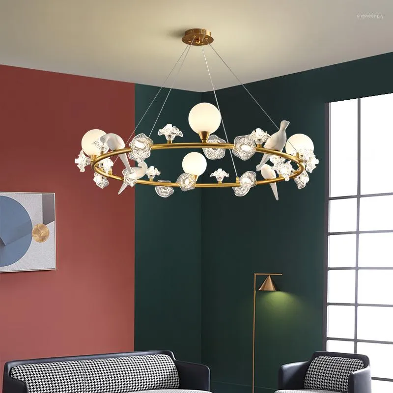 Lampadari moderna sfera di vetro per sala da pranzo cucina soggiorno camera da letto appeso lampadario a soffitto apparecchi di illuminazione per interni