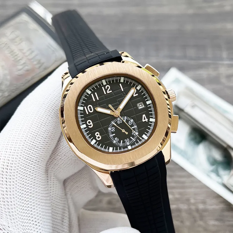 Designer-Herrenuhren, elegante Automatikuhr, Edelstahl-Armbanduhren, 40 mm Faltschließe, komfortables Kautschukarmband, Montre de Luxe, leuchtend, wasserdicht, u1