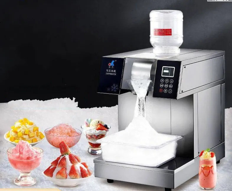 110V 220V 900W Europe Snowflake Ice Machine Korea Bingsu 180kg/Day