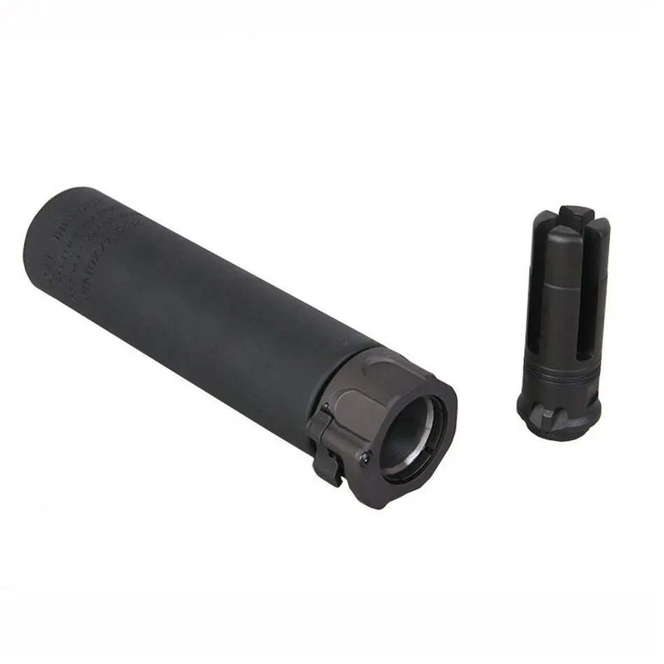 SOCOM556 MINI2 RC2 Quick Separation Sound Suppression 14mm CCW Airsoft Barre Extended AR15 Rifle Gel Shockwave Silencer285C