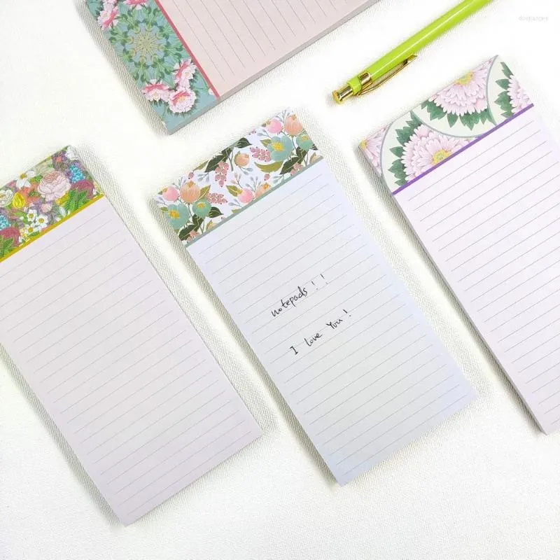 Fogli Bellissimo fiore Blocco note Cancelleria Note adesive Blocco note portatile Ufficio scolastico