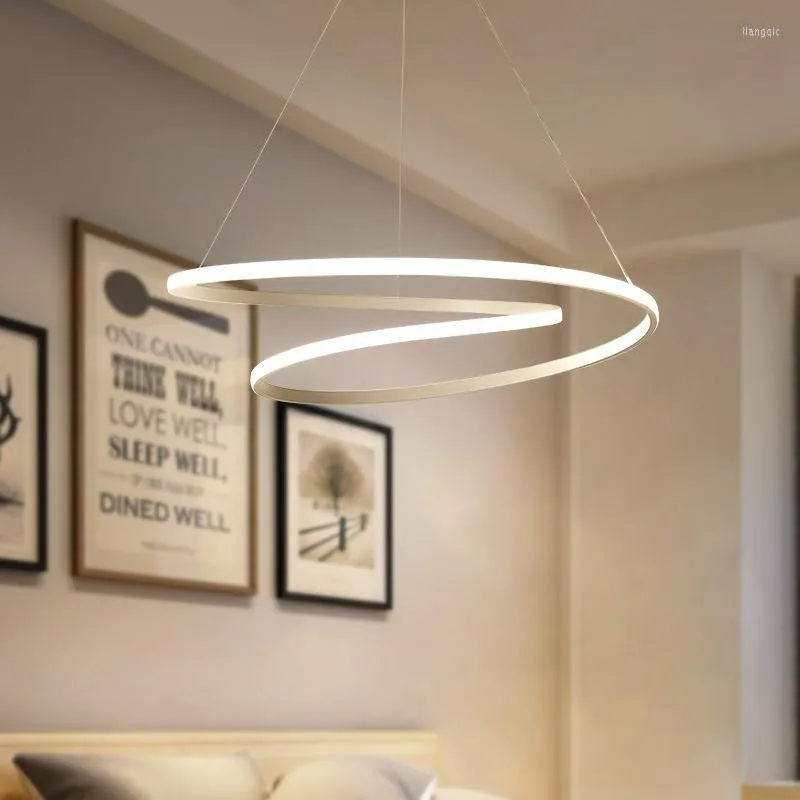 Lampy wiszące kreatywne proste osobowości żyrandol bar restauracyjny salon postmodernistyczna okrągła lampa