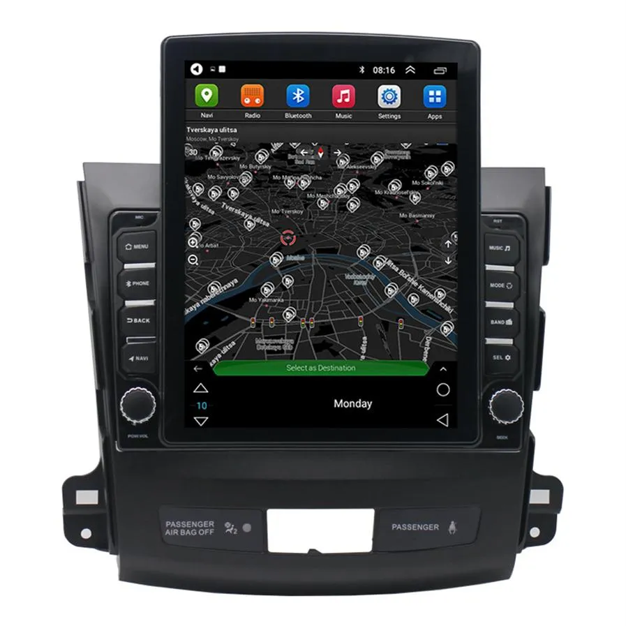 9 7インチAndroid Car DVD GPS Radio Player Navigation Mitsubishi Outlander211jの垂直スタイル
