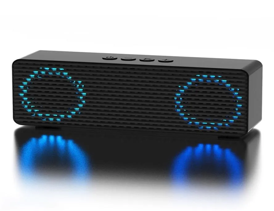 Lenrue A12 Pro Bluetooth Stéréo haut-parleur Colorful Horsing Lights Double haut-parleurs