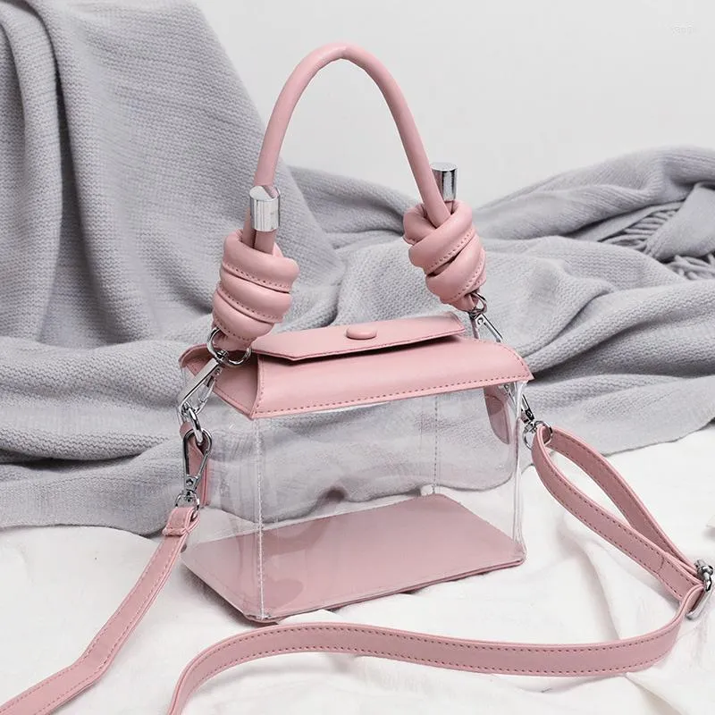 Evening Bags PVC Jelly Luxury Women Design Handbags Crossbody Wallets Bag 2022 High Quality Girls Female Shopper Fashion Transparent Box