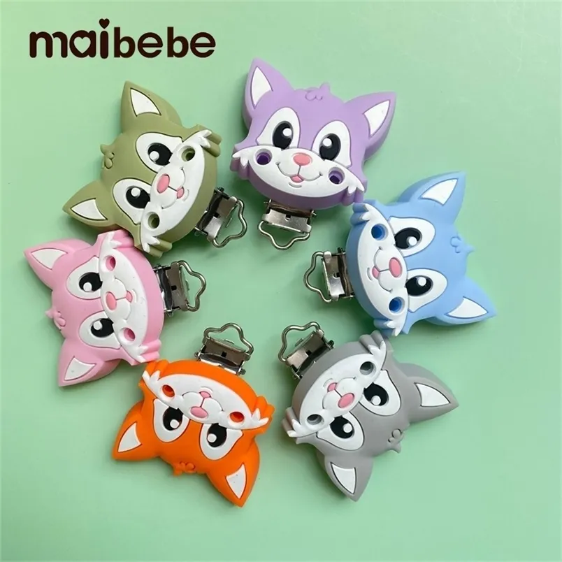 Baby Teethers Toys 10st Pacifier Clip Silicone Cat Mary Teether Clips Dummy Chain Holder Soother Nursing Accessorie 221109