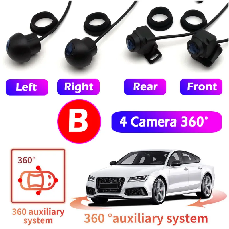 thumbnail image 2 of Unbranded AHD 720p/1080p 360° Panoramic View Parking Camera System – 170° Wide Angle, NTSC, 1/3" Sensor 2 of 6
