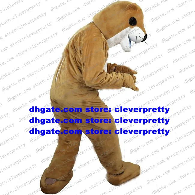 Costume de mascotte loutre brune Lutra castor Nutria Ragondin marmotte Bobac Tarabagane personnage Willmigerl jouant pour la location Film zx510