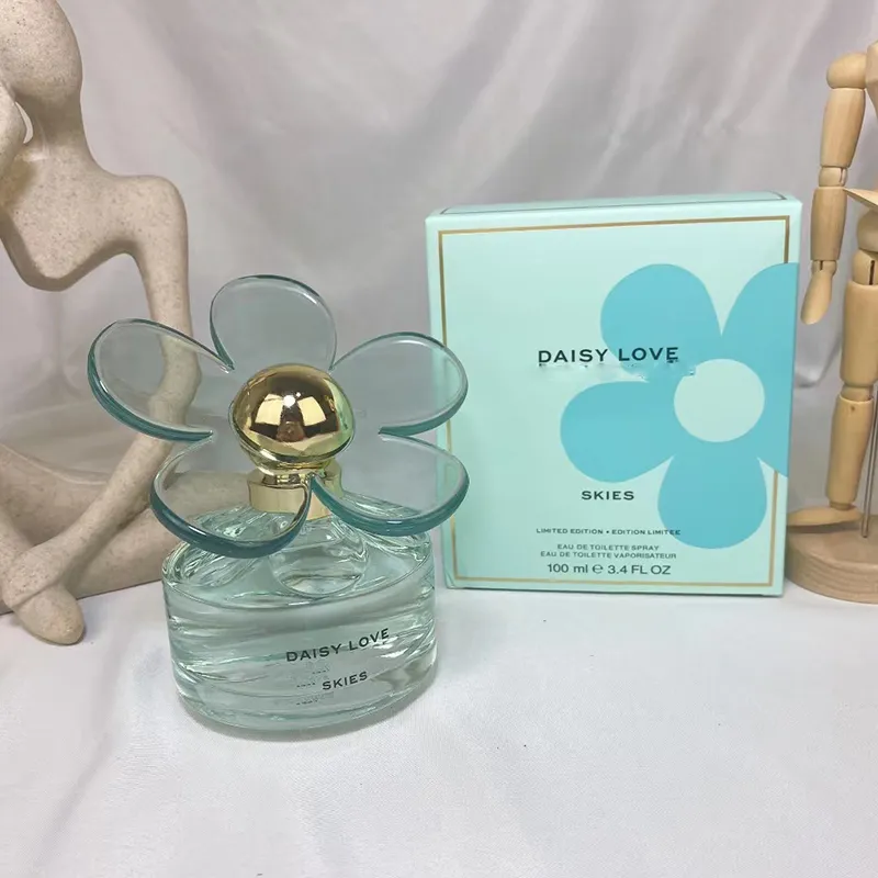 Beroemde parfums voor vrouwen Daisy Love 100 ML Spray EDT Natuurlijke vrouwelijke geur 3.3 FL.OZ Body Mist Kerstmis Valentijnsdag geschenk Langdurig aangenaam parfum